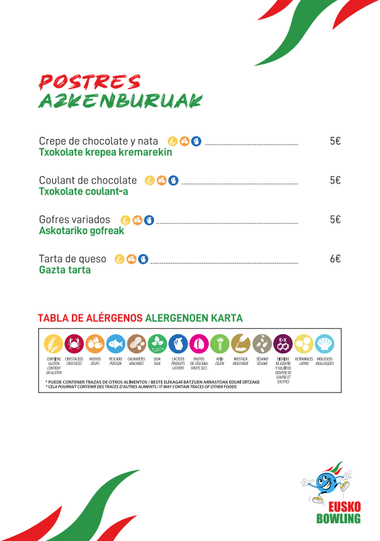 Postres Euskobowling